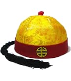 Boland Hut Mandarin Mit Zopf – Asiatisches Kostümzubehör Für Karneval & Mottoparty, Umfang 58 Cm