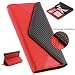 Produktbild Handy Schutz Tasche im Portmonee Design für apple iPhone 7 Croco Look Brieftasche Smartphone Cover Clutch Case ScorpioCover rot