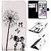 Produktbild Nancen Apple iphone 6 / 6S (4,7 Zoll) Handyhülle, Bunt Nette Romantische Muster Flip Etui Case Cover Lederhülle PU leder Folio Bookstyle Schutzhülle mit Standfunktion, Brieftasche und Karte Tasche [Zwei Kinder]