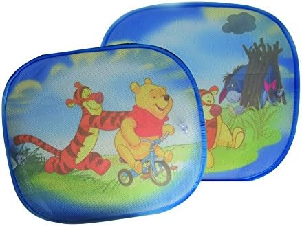 Winnie Pooh WPSAA080 Hits4Kids Winnie The Pooh UV Side Window Sunshade Light Blue