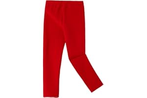 Ugitopi Ragazze Inverno Spesso Caldo Pantaloni Lunghi Foderato in Pile Leggings