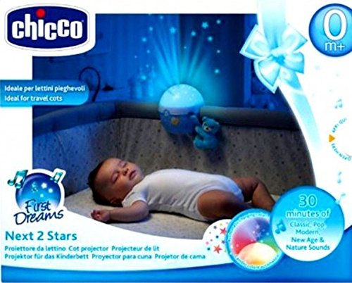 Chicco Next2Stars Projektor für Next2Me Kinderbett, blau, Passform passend für alle Reisebetten