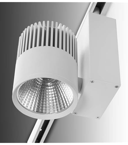 Spot LED Sur Rail Triphasé 30W 4000K Blanc Neutre - Éclairage Puissant Pour Magasins Et Expositions