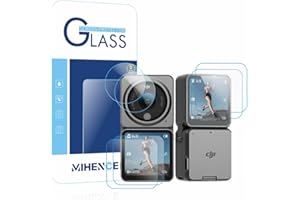 MIHENCE Kompatibel Mit DJI Action 2 Schutzfolie, 9H Premium Echtes gehärtetes Glas Displayschutzfolie für DJI Action 2 Kamera [ 2+4 Stück ]