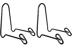 Tincogo (2 pack Display Stand Easel Iron Bowl Stands for Display Medium Deep Bowls, Platters and Deep Dishes