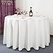 Produktbild *Küchenwäsche Runde Tischtücher, Restaurant Hotel Solid Color Couchtisch Stofftisch Tischdecke Weiß / Braun / Wein Rot ( Farbe : Weiß , größe : Round-200cm )