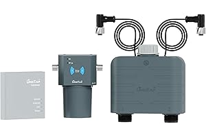 LinkTap Minuteur d'eau Automatique T1 (nécessite Une passerelle), minuterie d'arrosage à 2 Voies, idéal pour l'irrigation Goutte à Goutte, adapté aux intempéries, Meilleure portée Que Le minuteur