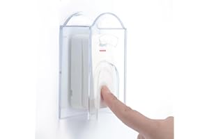 DGYEZHAO Cubierta transparente para timbre de puerta inalámbrico exterior, plástico impermeable, adecuada para botón de timbre, timbre, timbre inalámbrico, juego de timbre de puerta exterior (11 x 7 x 4 cm)