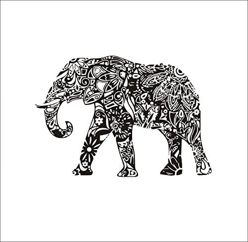 GULUDED Wall Poster Home Furnishings Hindu Holy Elephant Wall Stickers Anti-mildew, Moth-proofing, Beautify Decoration, Moisture-proof, Antistatic 83cmx57cm for Living Room