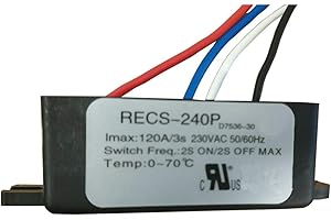 DINGTAIMEI Electronic Centrifugal Switch Intelligent Single-phase Electric Motor Starter Motor Parts RECS-220P 30A 60A 120A 220V (RECS-240P (120A))