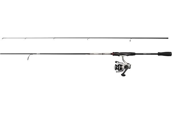 Abu Garcia Max X Spinning Combo, sötvatten fiskespö och rulle gädda abborre och zander, stark lättvikt & mångsidig, svart och grå, 1,83 m – 2,44 m och teleskopresor, 2 000 storlek rulle
