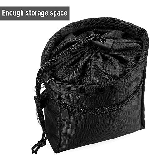 Zacro-Black-Dog-Treat-Training-Pouch-Carrying-Dog-Food-Adjustable-Waist-Bag-for-Pet-Trainers-and-One-Set-of-Free-Training-Clicke