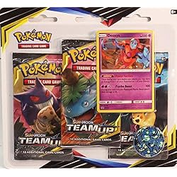 Price Toys Pokemon TCG: Sol y la Luna 9 se unen Blister 3-Pack Elige Deoxys o Necrozma (Deoxys)