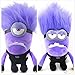 Produktbild HQS 2Pcs Despicable Me 2 Böse Two Eyed und One Eyed Lila Minions Plüschtier Bad Minions Puppe