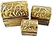 Produktbild aquasensishop Holzkiste mit Elefanten-Motiv im 3er-Set, Holztruhe, Schatulle aus Holz, Holzbox, Elefanten Relief