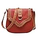 Produktbild Produp Frauen Handtasche Ethnic Style Hohl Farbe Passend Leder Gewebt Schulter Umhängetasche