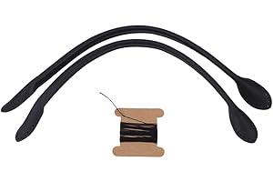 HZTYYIER 2Pcs Sangle Cuir Sac, Anse Sac a Main, Poignées de Sac à Main en Cuir Sangle de Remplacement pour Sangle de Sac à Main(Noir)