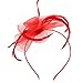 Discoball Elegant Flower Feather Headband Hat Fascinator Wedding Headwear Ladies Day Race Royal Ascot