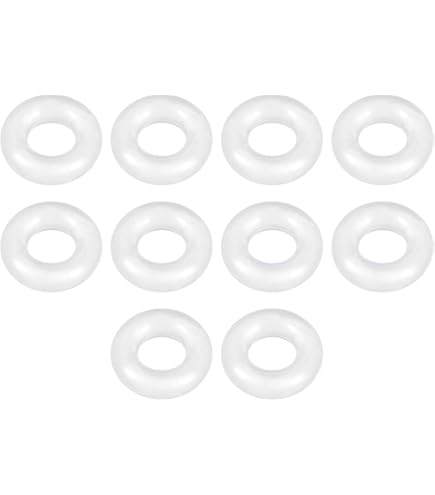 20 O-Ring In Silicone 12x8x2mm - Guarnizioni VMQ Bianche Per Tenuta