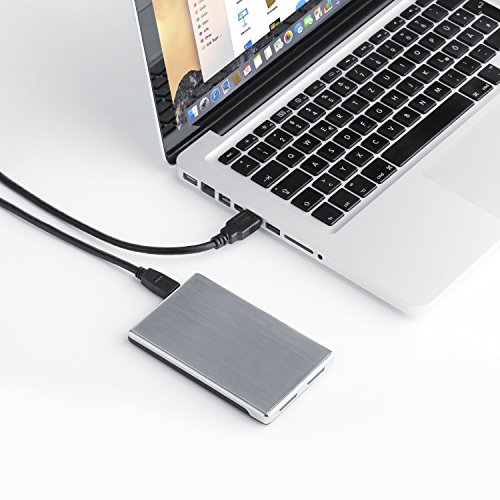 CSL – USB 3.0 Festplattengehäuse für 2.5″ S-ATA / SSD Festplatten | HDD / SSD Case | inkl. UASP Mode | nur Festplatten bis 9 mm Bauhöhe - 3