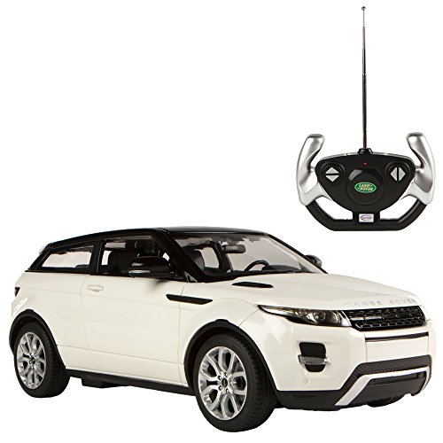 Rastar - Range Rover Evoque, coche teledirigido, escala 1:14, color blanco (ColorBaby 75888)