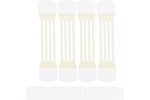 BOXOB 20uds Cintas Elásticas Invisibles para El Cuello con 4 Bandas Elásticas, Parches de Estiramiento Instantáneo de Alta Elasticidad Cinta Tensora para Cuello Rostro Papada