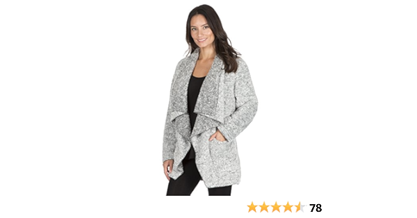 fleece waterfall cardigan