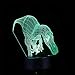 Produktbild Kinder Geschenk Cool 3D Nachtlicht Dinosaurier 7 Farbe Touch Riss Basis LED Illusion Usb Kind Baby Schlafzimmer Licht Party Weihnachtsdekoration Augenpflege Modus ## 4