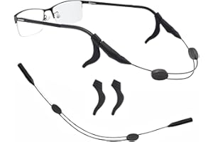 BAERFIT Eyeglass Straps Ear Grips Eyeglass Neck Strap Spec Holder Strap Eyeglass Straps with Ear Grips Chain With Silicon Ear