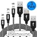 Produktbild iPhone Ladegerät Kabel, zkhr [3er Pack, perfekt Kordel] Lightning to USB Kabel High Speed reflektierendes Material Nylon Geflochtene Schnur für iPhone 8 7 6 6S Plus 5 5S 5 C SE iPad iPod