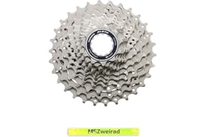 MSZweirad Shimano Hyperglide 11 velocidades CS-R7000 CS-R7000 seleccionables 12-25 | 11-28 | 11-30 | 11-32 dientes plateados incluye cinta reflectante