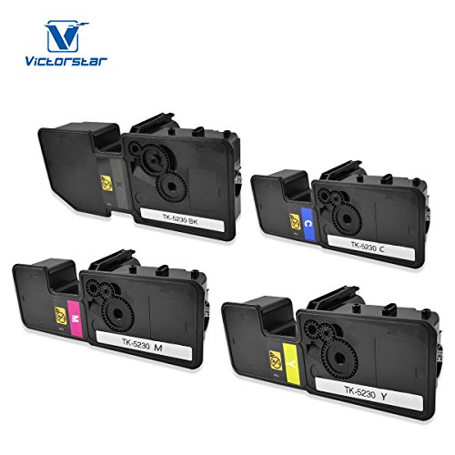 VICTORSTAR @ Cartuccia Toner Compatibile TK5230 / TK-5230 per Stampanti Laser Kyocera ECOSYS P5021cdn, P5021cdw, M5521cdn, M5521cdw (4 Colors)
