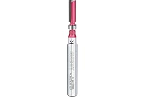 MOXPIFY Top Bearing Flush Trim Bit, 2-Flute Router Cutter 6.35mm Shank, 4.8mm Cut Diameter & 12.7mm Cut Length, Flush Trim Cut Router Bit For Woodworking