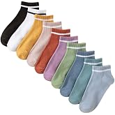 10'lu &Ccedil;emberli Renkli Patik Ekonomik Paket Unisex Kısa Spor Sneakers &Ccedil;orap