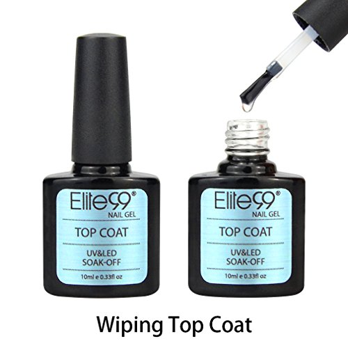 Elite99 UV LED Wiping Top Coat Soak Off Nail Gel Polish 10ml