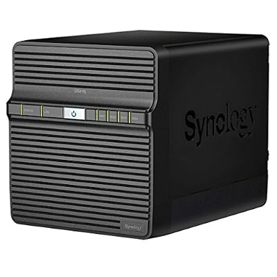 Synology DS416j Boîtier NAS pour 4 Disques SATA 3,5"/2,5" 1.3 GHz Dual Core 32 To 512 Mo de mémoire Noir
