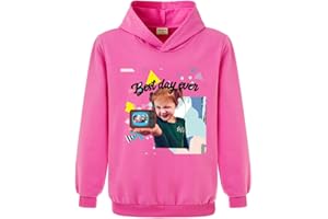 Xpialong A for Adley Merch Boy Solid Color Jumper Kids Topsfor 3-13 Years Girls Fashion Sports Hoodies