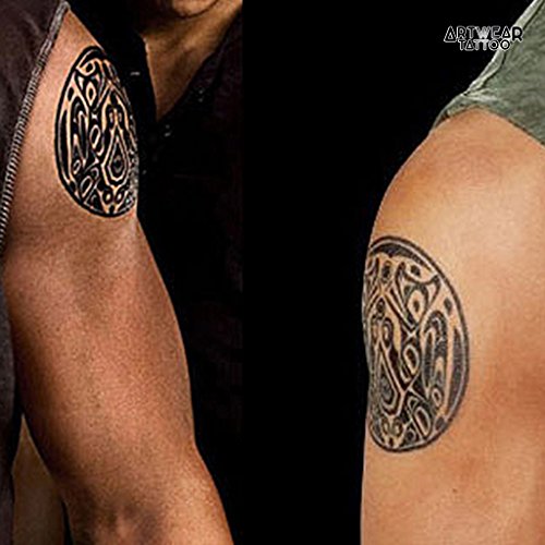Temporäre Tätowierung / Temporary Tattoo „Round Maori“ – ArtWear Tattoo Beauty – B0118 M - 4
