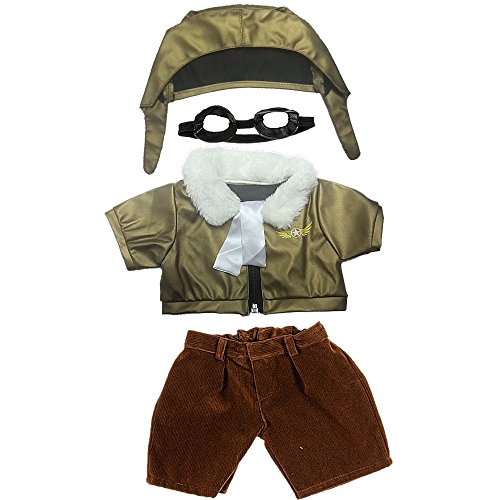 teddy bear pilot outfit