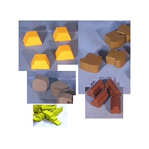 Clash Of Culture Wooden Token Set - 20 Pieces - Mayday Games