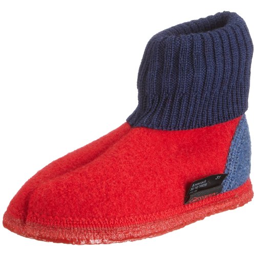 Giesswein Unisex - Children's Kramsach 10035 Slippers red  34 EU