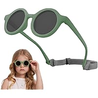 Occhiali Da Sole Rotondi Per Bambini BEHAHAI - UV400, Stile Retrò, Per 1-8 Anni