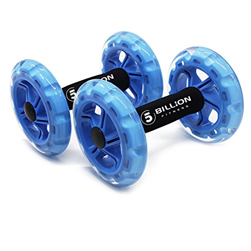 PROCIRCLE Bauchtrainer Roller & Ab Roller – Doppelt Core Ab Wheel – Workout für Abs, Rücken, Arme, Schultern, Torso, Hüften – Enthält kniend Matte - 7