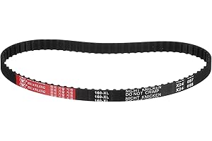 QUARKZMAN 160Xl 037 Cinghia Distribuzione 80 Denti Cinghia Dentata in Gomma Nera, Larghezza 10mm, Passo 5,08mm, Parti Stampante 3D Parte Cinghia Dentata