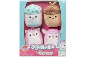 Squishville SQM - Plush 4 Pack 2" Squishmallows 4 Pack(Fall Friends Squad)