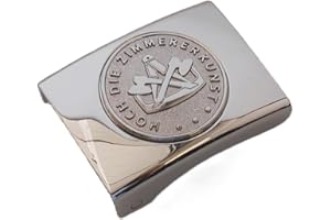 GravurManufakturBerlin Koppelschnalle Zimmererkunst Zimmermann Handwerk Zunftzeichen Meister, Meisterschüler, Geselle, Lehrling, Alt-Meister Koppelschloss