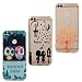 Produktbild iAdvantec Handyhülle für Huawei P Smart, 3X TPU Candy Farbe Hülle Case Tasche Schale Schutzhülle Handytasche Stoßdämpfung Cover, Eule + Paar + Apfelbaum