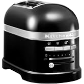 Kitchenaid Artisan 2 Dilim Ekmek Kızartma Makinesi 5KMT2204 Onyx Black-EOB | Brioche, simit ve kalın &ccedil;ift&ccedil;i ekmeğini eşit şek