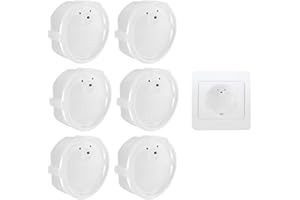 RYHHH Cache Prise Bébé Français,Protège Prise Bébé Amovible [ Sans Clef Ni Adhésif ] - Sécurité Domestique Et Puériculture Pour Protection Prise Courant Électrique - Cache-Prises f En Silicone 6 Pcs