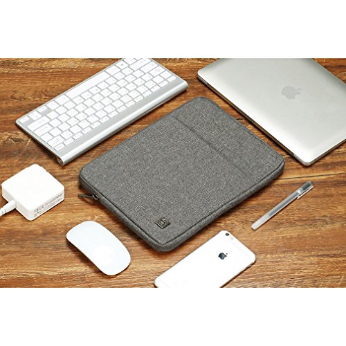 DOMISO 12.5″ Laptop Sleeve Vertikalen Stil Wasserabweisend Laptop Sleeve Case Bag Hülle Schutzhülle Notebook Tasche Schutzabdeckung für 13 Zoll MacBook Air, Ultrabook Netbook Tablet (grau) - 5